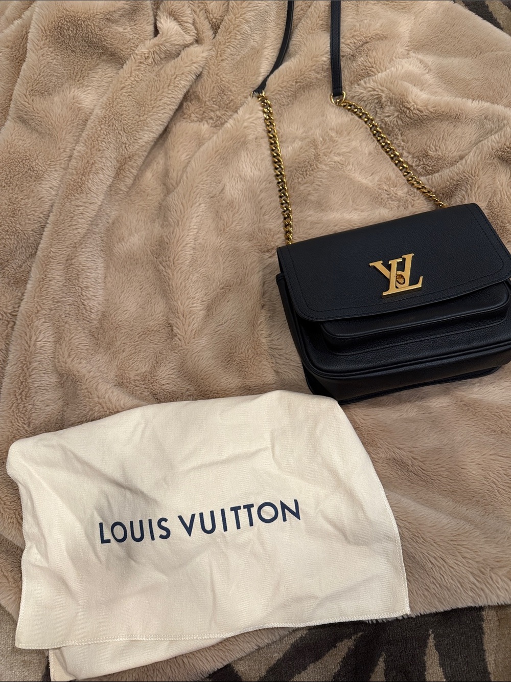 Louis Vuitton Black Leather Crossbody with Gold Hardware - Picture 6 of 8